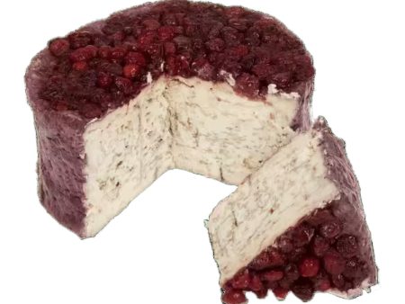 Blu'61 Italiaanse blauwaderkaas met cranberry, aangesneden