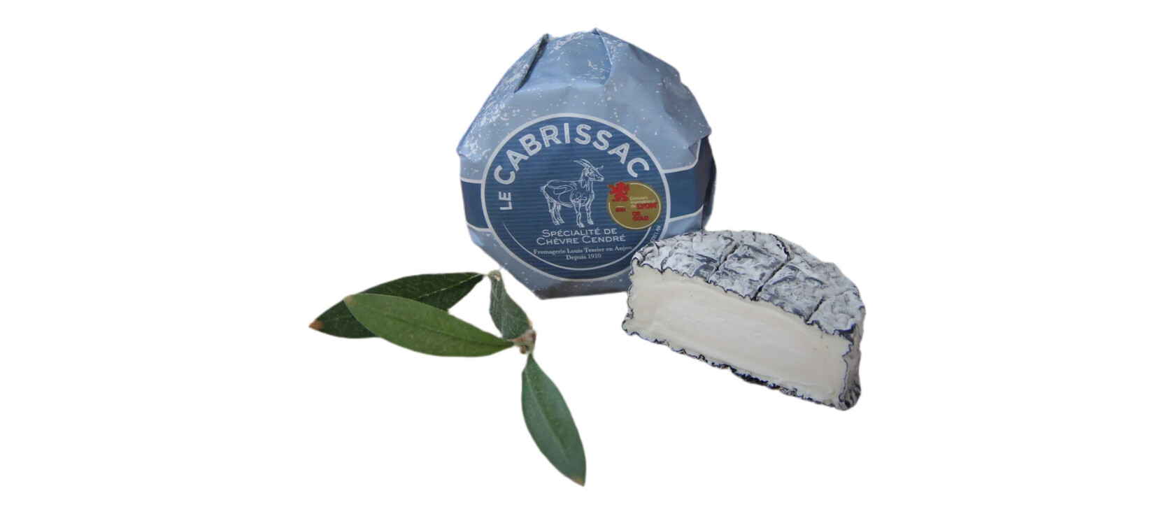 Le Cabrissac kaas op witte achtergrond