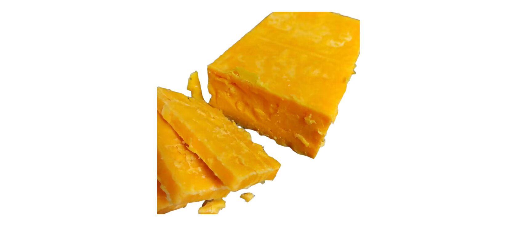 Red Fox Cheddar kaas op witte achtergrond