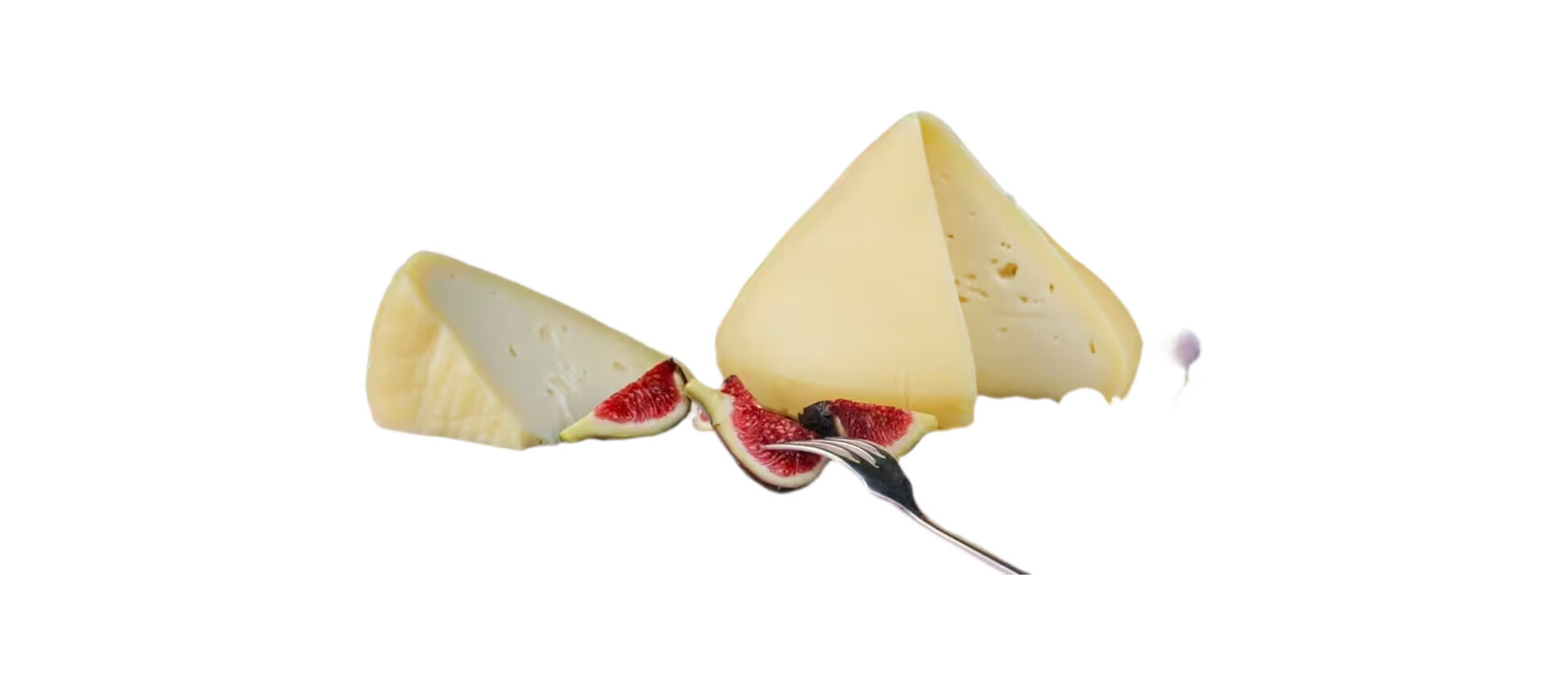 Tetilla kaas op witte achtergrond
