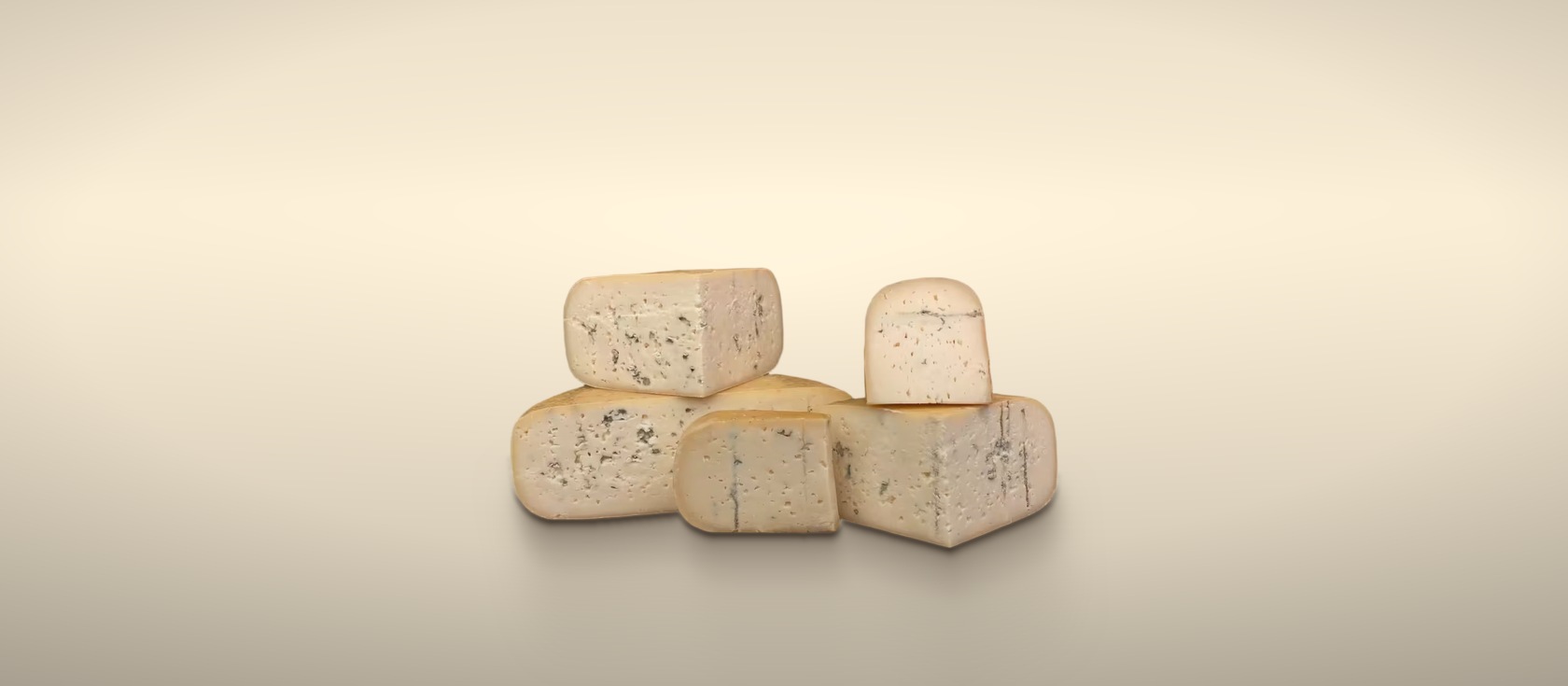 Queso de cabra de vena azul