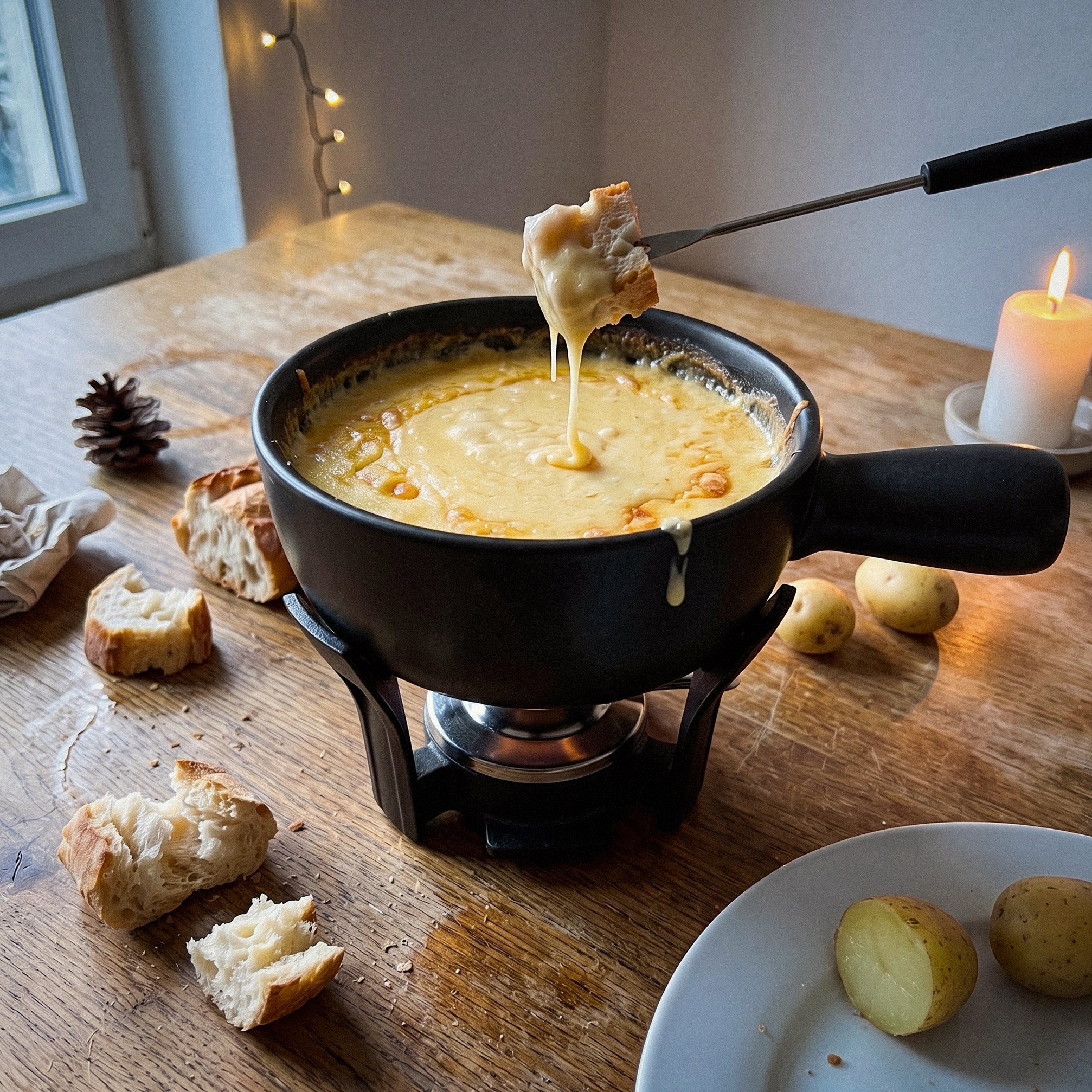 Kaasfondue De Hollandse, serveersuggestie